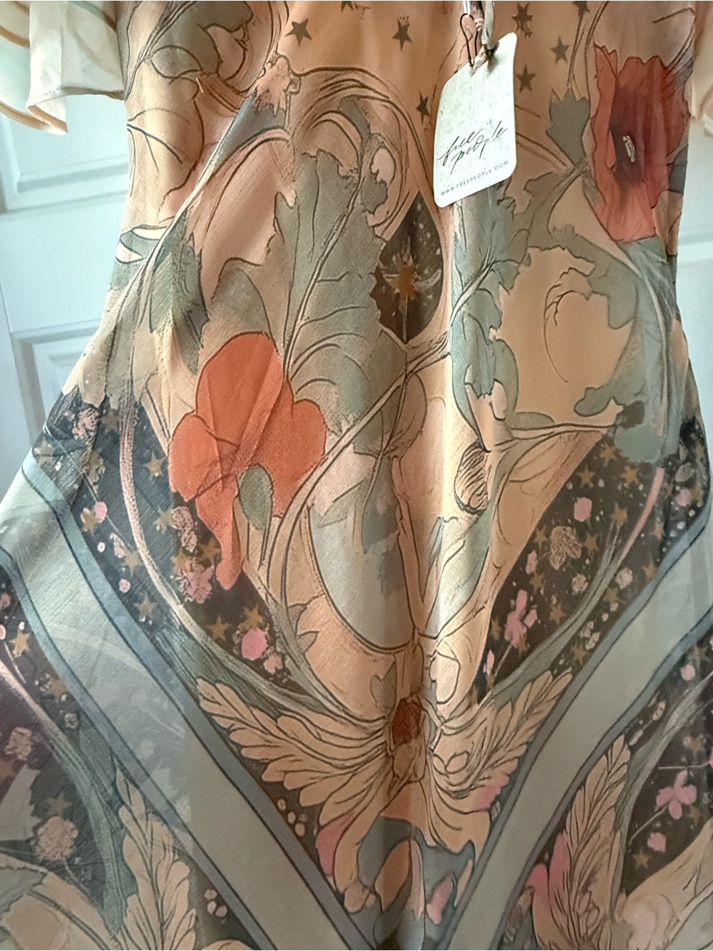 Free People celestial nights maxi dress boho flirty NWT small - Picture 5 of 10